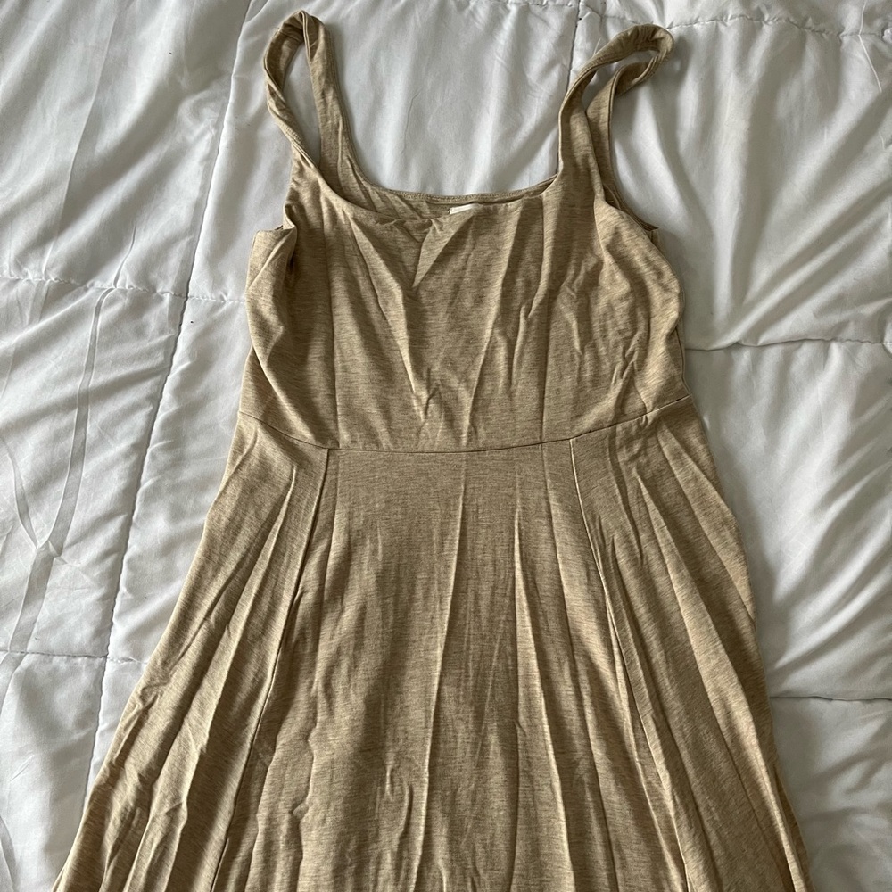 Wilfred Oatmeal Midi Slit Dress - Picture 4 of 5